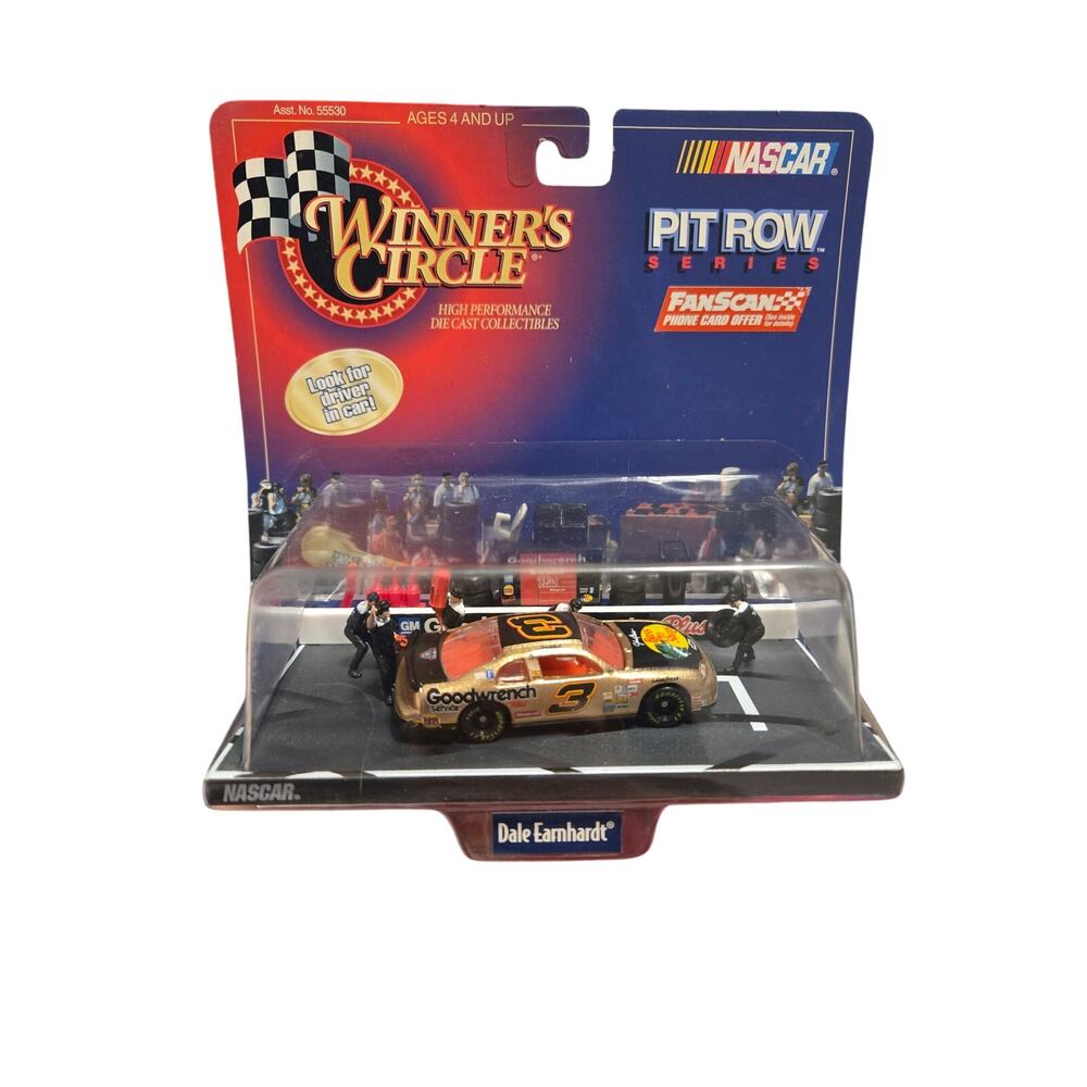 Winner's Circle Pit Row Series Dale Earnhardt #3 Gold Bass Pro Shops 1:64 NIB